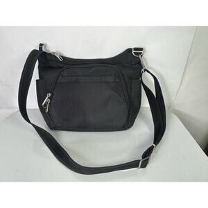 Travelon RFID Crossbody Travel Purse Bag Black Travelon Drink Bottle Pouch